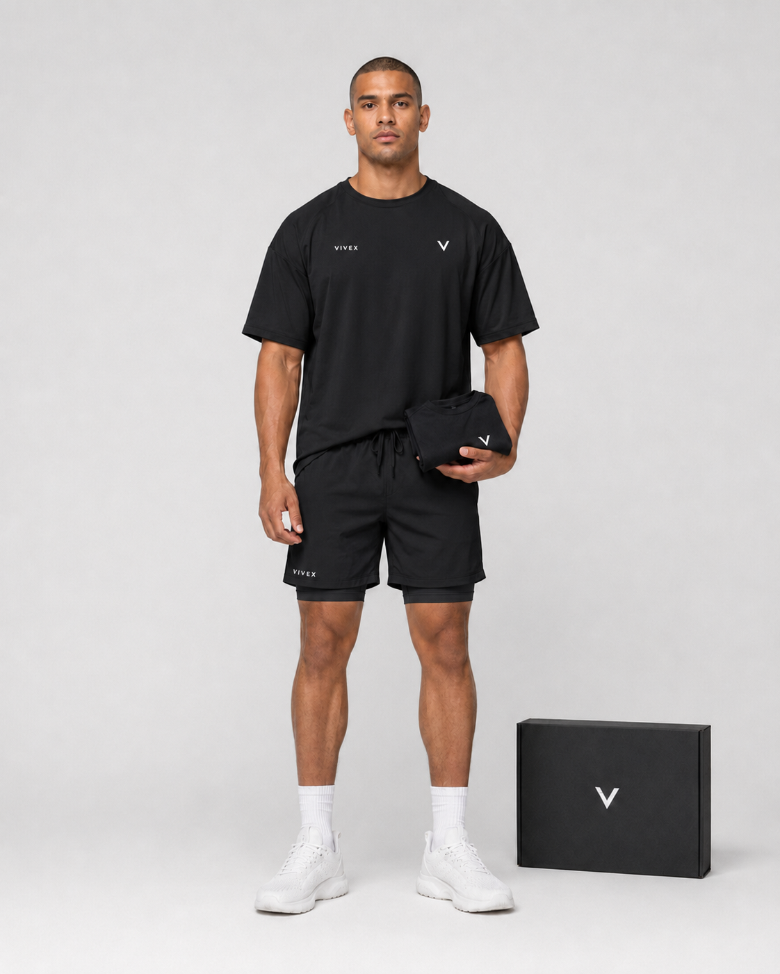 VIVEX Premium Essential Tee – True Black